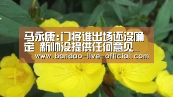 马永康:门将谁出场还没确定 新帅没提供任何意见_半岛真人官网(图4) 半岛真人官网